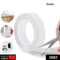 Double sided nano gel tape roll