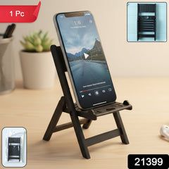 Black desktop mobile stand holder for smartphone