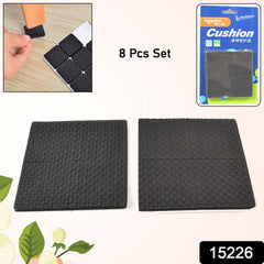 Close-up of adhesive felt furniture pads