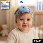 Baby Girl Hair Band soft elastic pom pom headband