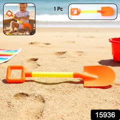 Close-up of digging shovel handle for kids