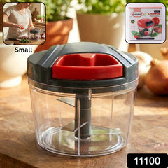 Manual Food Chopper in use
