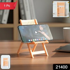 Desktop Mobile Stand Holder in Peach Color