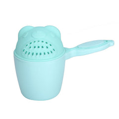 Baby Shampoo Shower Cup with cartoon design and soft rim