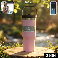 Double wall vacuum insulated stainless steel flask
