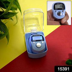 Digital finger counter showing display and strap