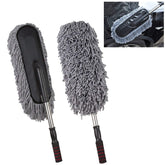 Car Duster, Long Retractable / Soft / Non-Slip / Handle Multipurpose Microfiber Wash Brush Vehicle Interior and Exterior Cleaning Kit with for Car, Boats or Home