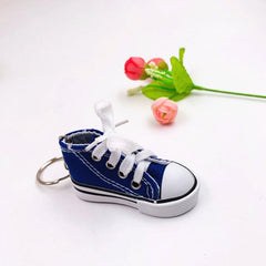 Realistic running shoe keychain