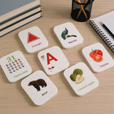 Kidkraft 7-in-1 Early Learner Flashcard Set - colorful cards display