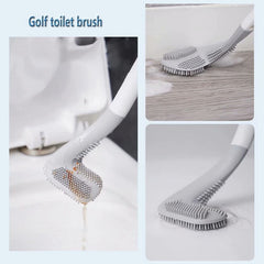 Silicon golf brush head close-up showing silicone bristles