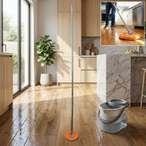 Multipurpose Spin Mop with microfiber round head and bucket system