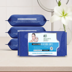 Beautiful Basics Face Wipes 4 packs of 100