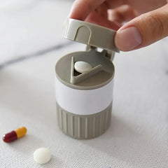 Multi-layer pill cutter with crusher and storage compartments