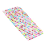 Self adhesive multi-size crystal stickers on sheet for crafts