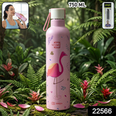 Pexpo Oslo Art Water Bottle side view with printed design