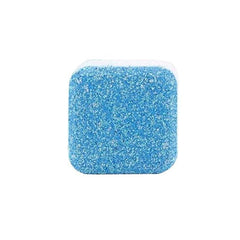 Effervescent washing machine cleaning tablet in lavender scent