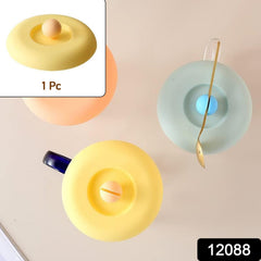 Airtight silicone cover for coffee mug