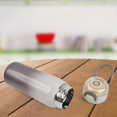 Leaked-proof lid close-up on water bottle