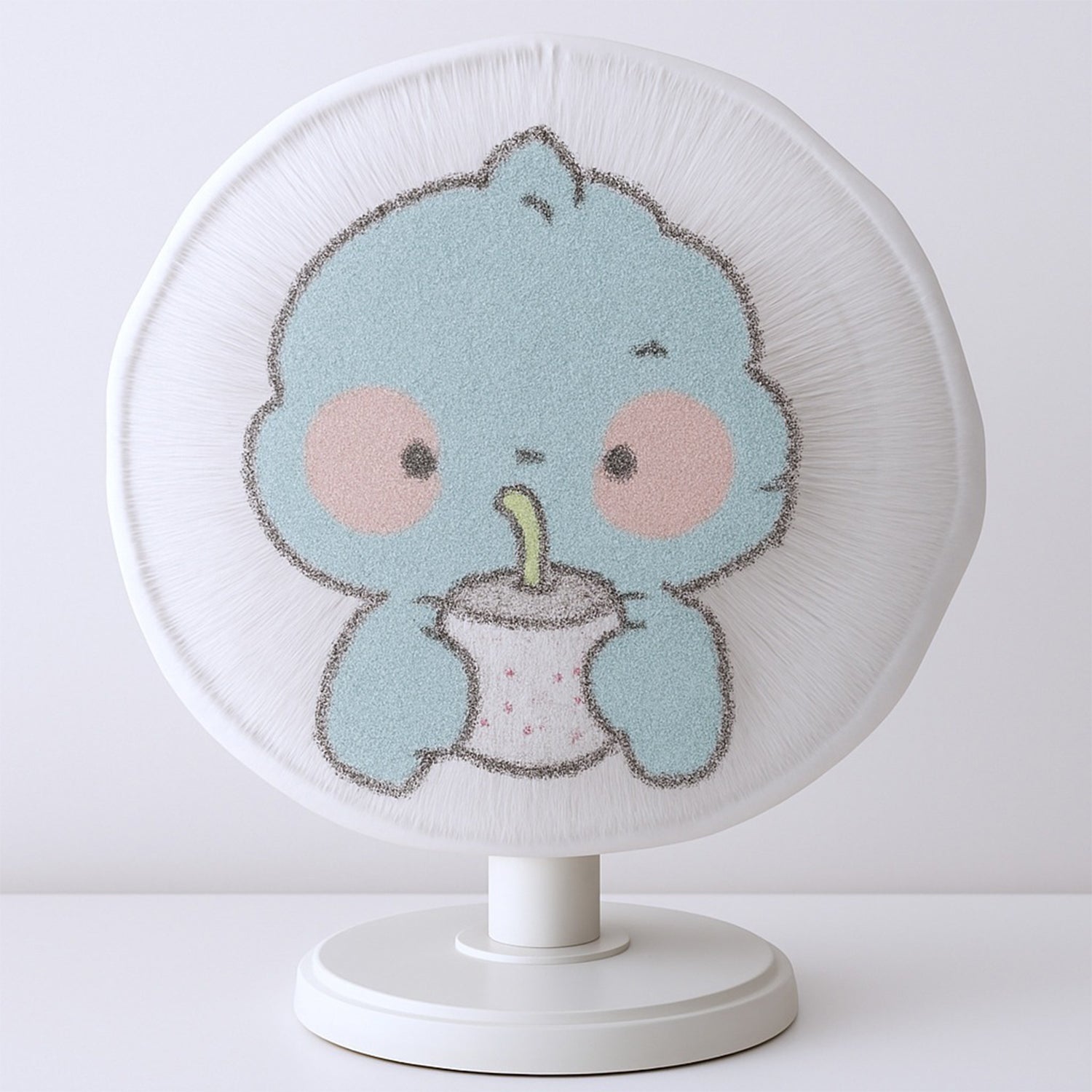 Cartoon fabric mesh fan cover on pedestal fan