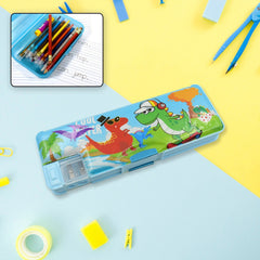 Side view of multipurpose pencil case for kids