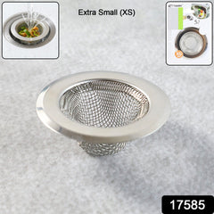 Stainless Steel Kitchen Sink Drain Strainer / Stopper (Extra Small (XS)/ 1 Pc)
