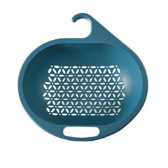 Kitchen sink strainer with corner hook design