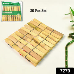 Eco-friendly Bamboo Cloth Clips pack