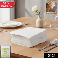 Packed paper napkins for parties and catering