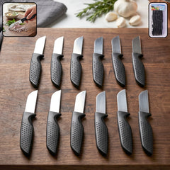 12-piece kitchen knife set with ergonomic non-slip handles