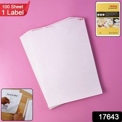 Oddy Self-Adhesive Label Sheets – A4 Full-Sheet Labels (100 Sheet)