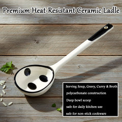 Close-up of 17cm polycarbonate cooking spoon