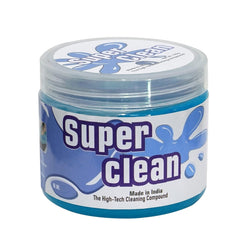 Super Clean Magic Gel Cleaner blue gel on white surface