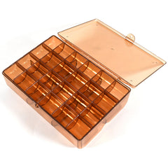 Transparent portable acrylic jewelry box with 30 compartments