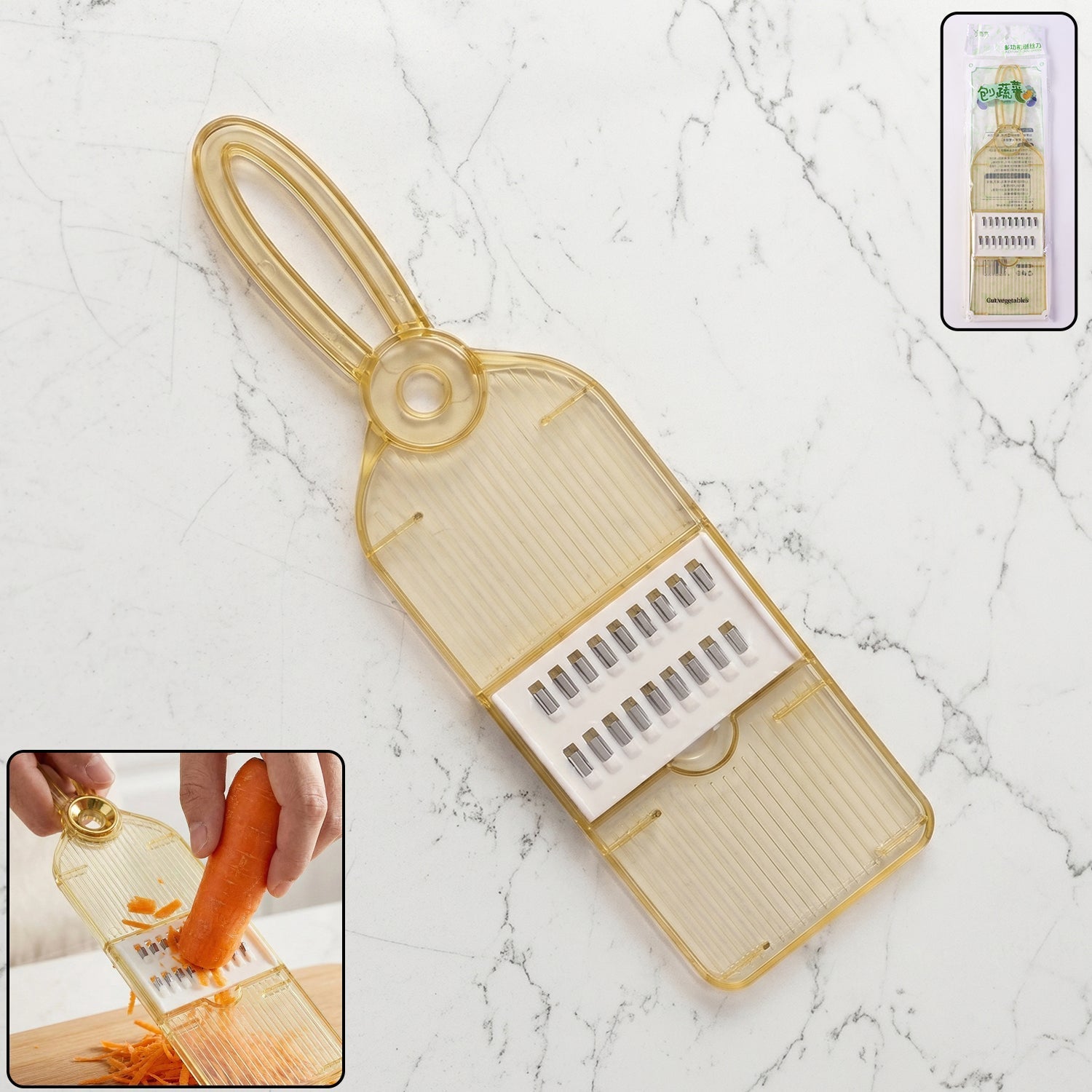 Handheld vegetable cutter slicer