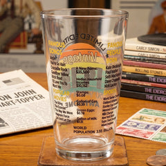 Printed glass tumbler detail
