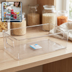 Clear box fridge pantry organizer