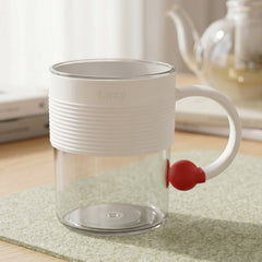 Transparent coffee mug detail