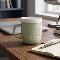 Leather texture tea cup home office
