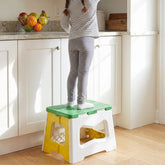 Heavy duty foldable plastic stool in home use