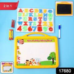 Kids playing with the 2-in-1 writing board set