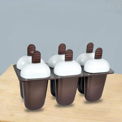 Plastic Kulfi and Ice Candy Maker Set with 6 cups