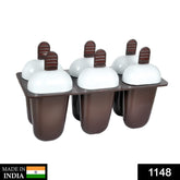 Top view of multicolor ice candy maker molds