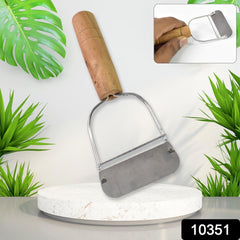 Ergonomic WoodGrip Cutter for Vegetables