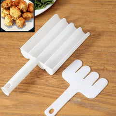 Kitchen tool for shaping doughnuts, cake balls, and ice cream