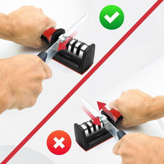 Instructions for 4-Stage Knife Sharpener