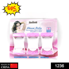 1492 Disposable Body Skin Hair Removal Razor for Women  Pack of 6