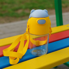 Large capacity BPA-free plastic water bottle front view