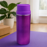 Stainless steel leak proof water bottle 500ml front view