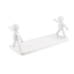 Floating wall shelf showcasing minimalist design for multi-room use.