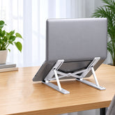 Foldable Laptop Stand for Desk, Adjustable Height Laptop Riser with Bag (1 Pc)